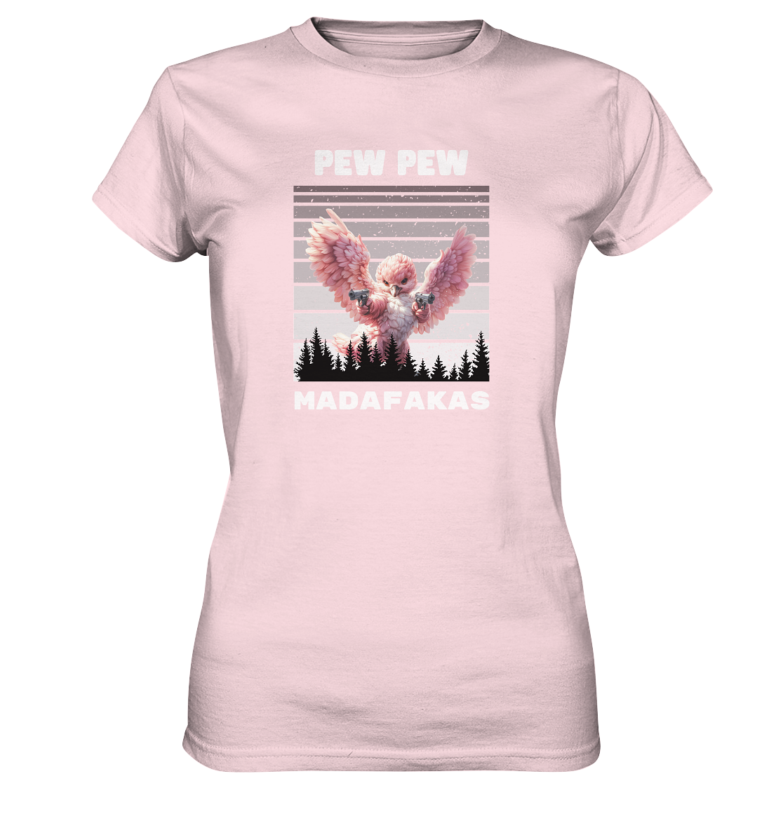 Pew Pew pinker Vogel - Ladies Premium Shirt