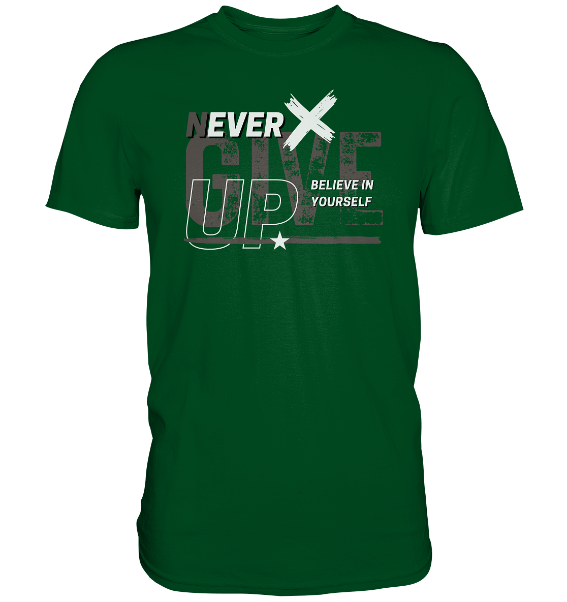 Never give up - Premium Shirt