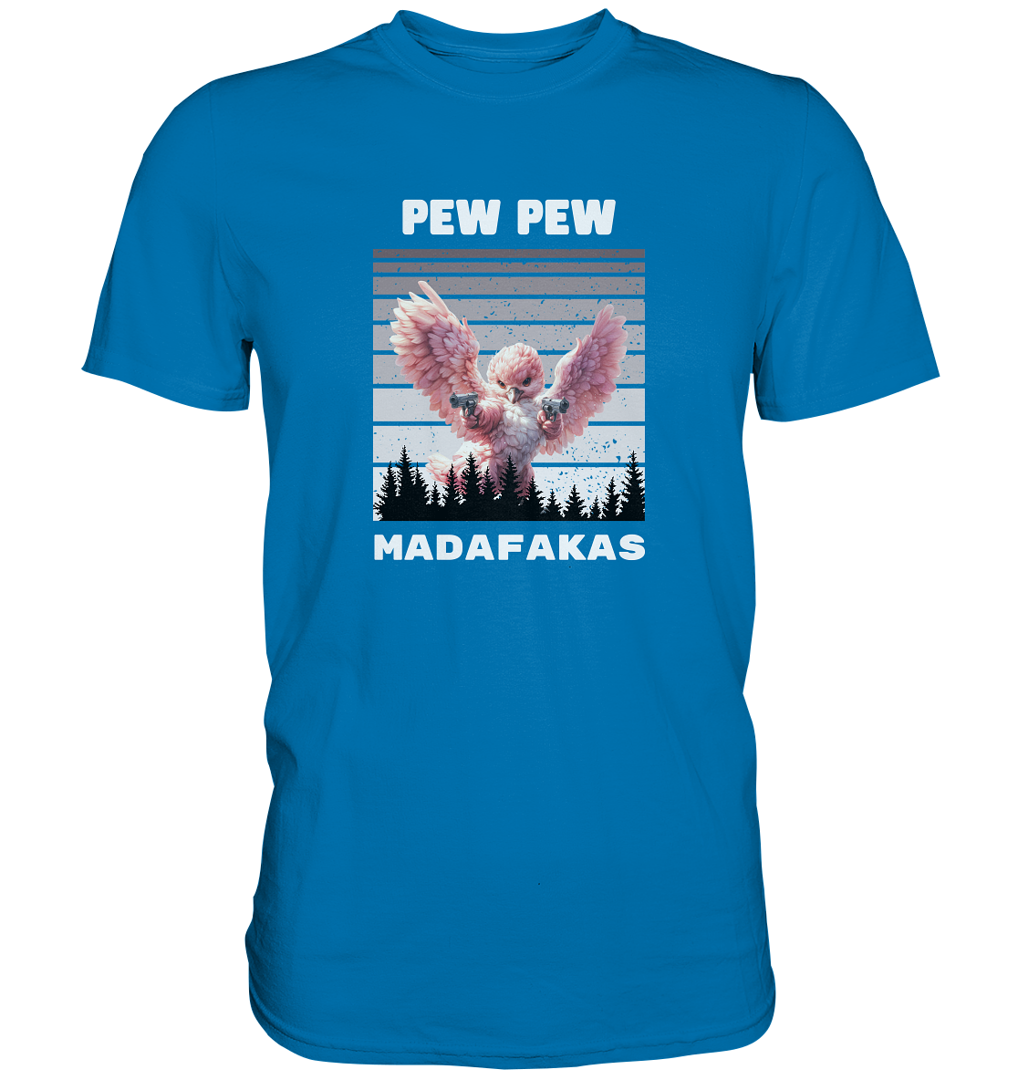 Pew Pew pinker Vogel - Premium Shirt