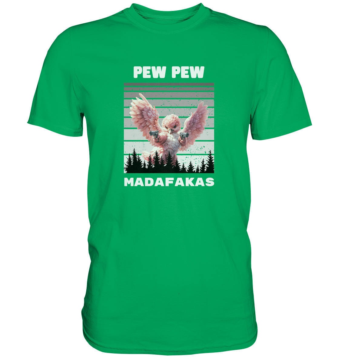 Pew Pew pinker Vogel - Premium Shirt