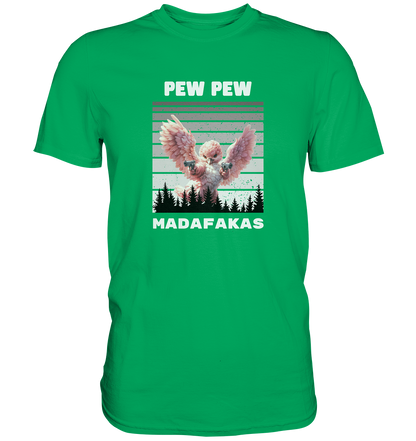 Pew Pew pinker Vogel - Premium Shirt