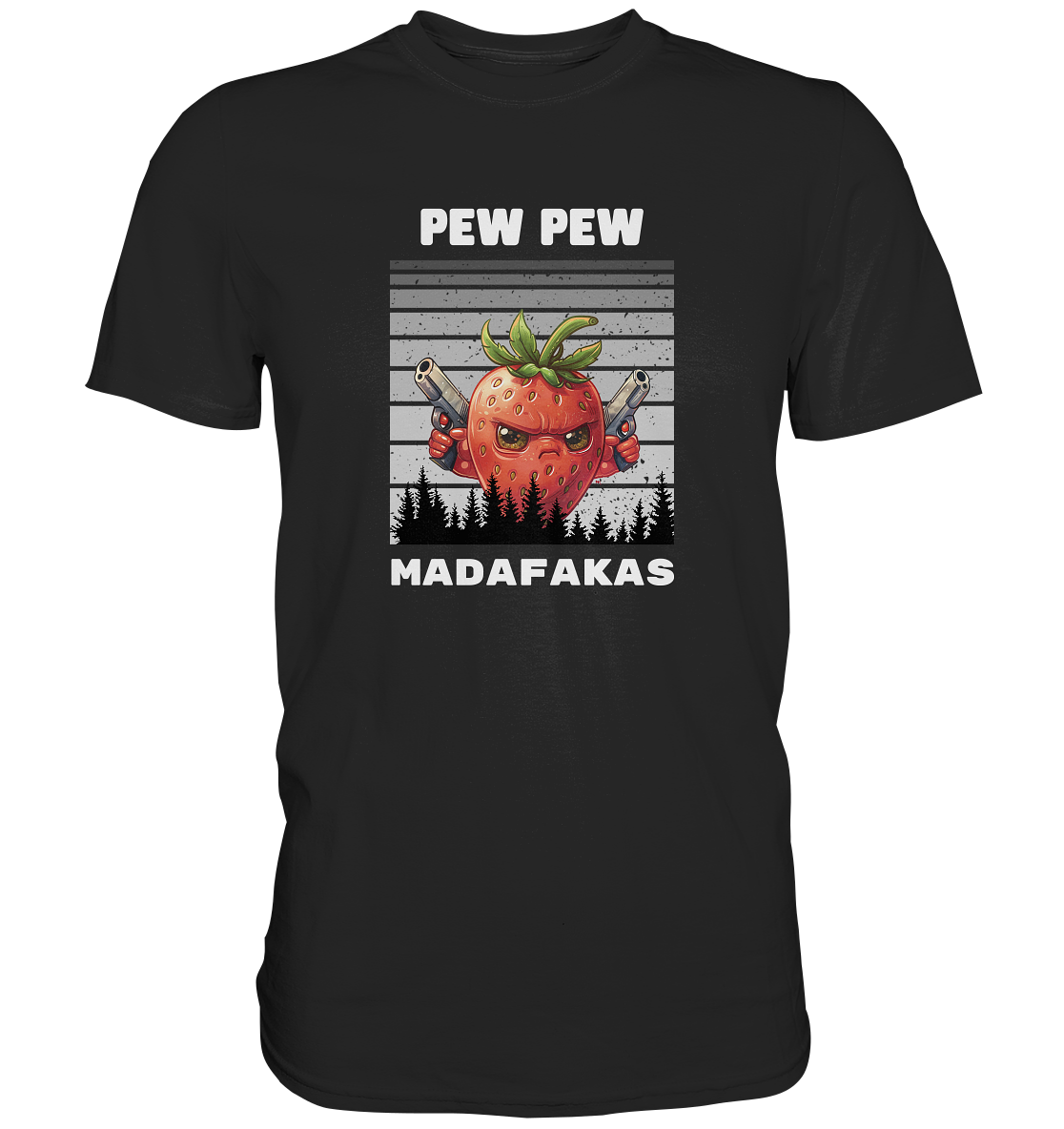 Pew Pew Erdbeere - Premium Shirt