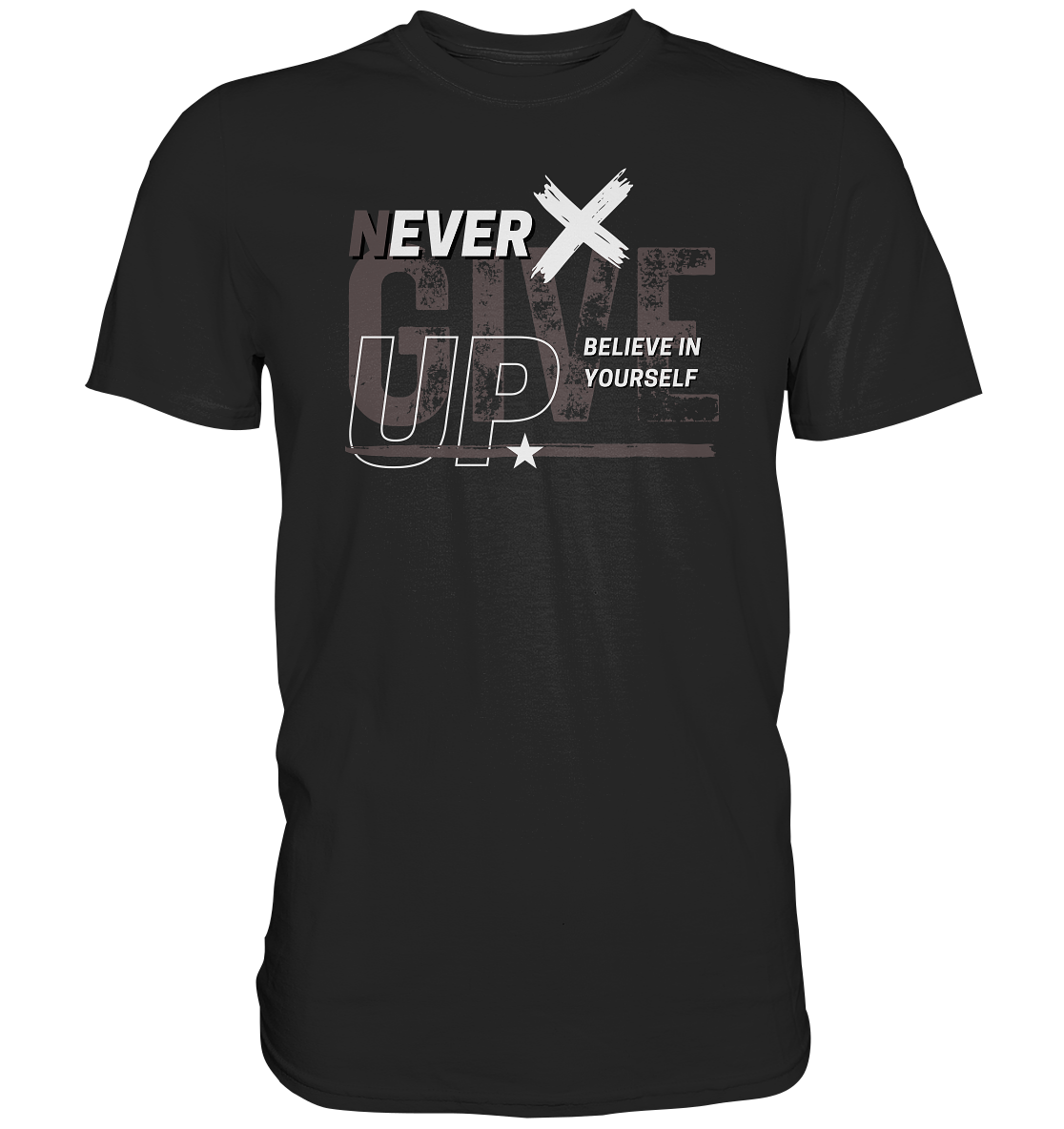 Never give up - Premium Shirt