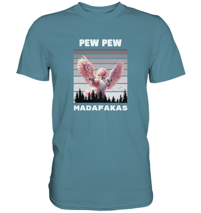 Pew Pew pinker Vogel - Premium Shirt