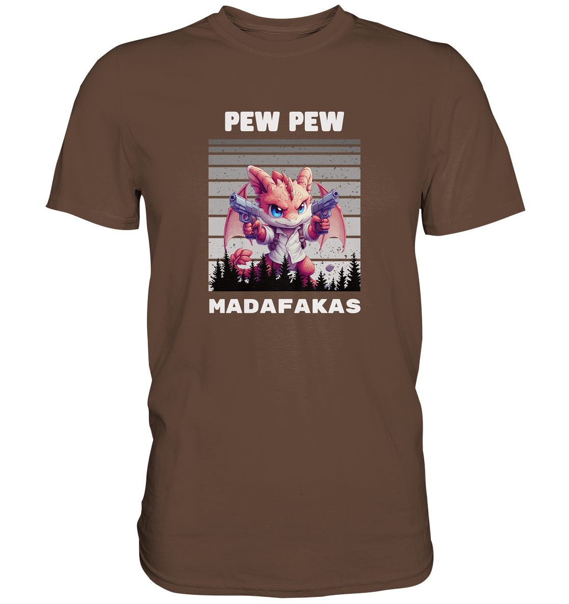 Pew Pew Drachen Lady - Premium Shirt