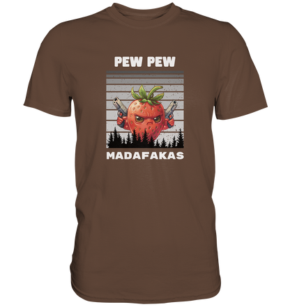 Pew Pew Erdbeere - Premium Shirt