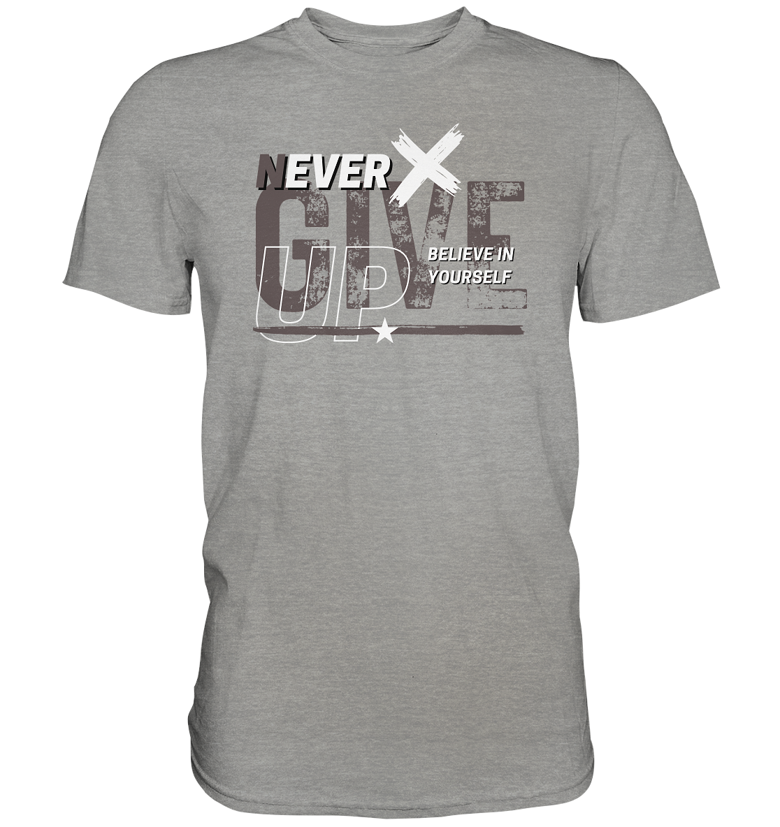 Never give up - Premium Shirt