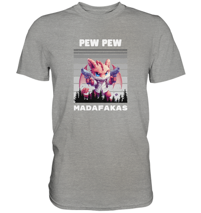 Pew Pew Drachen Lady - Premium Shirt