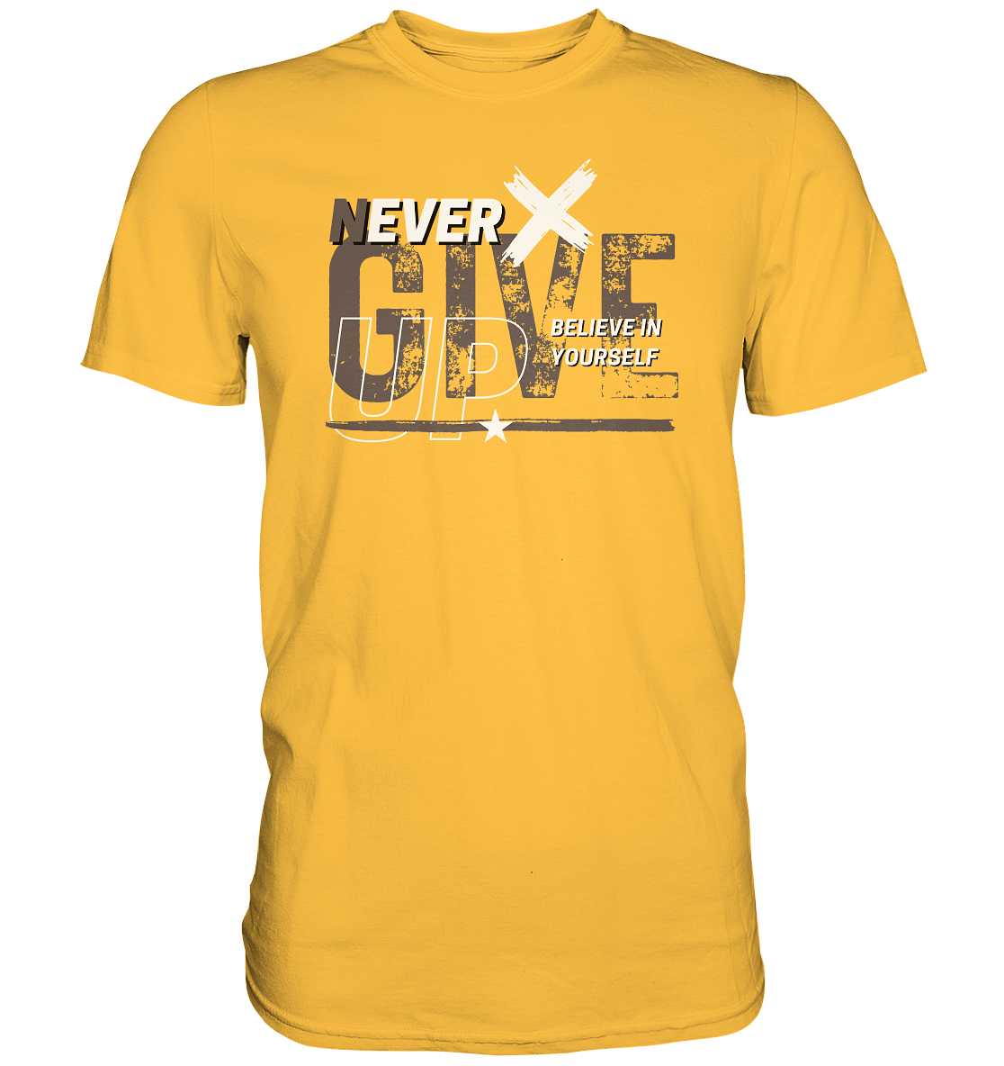 Never give up - Premium Shirt