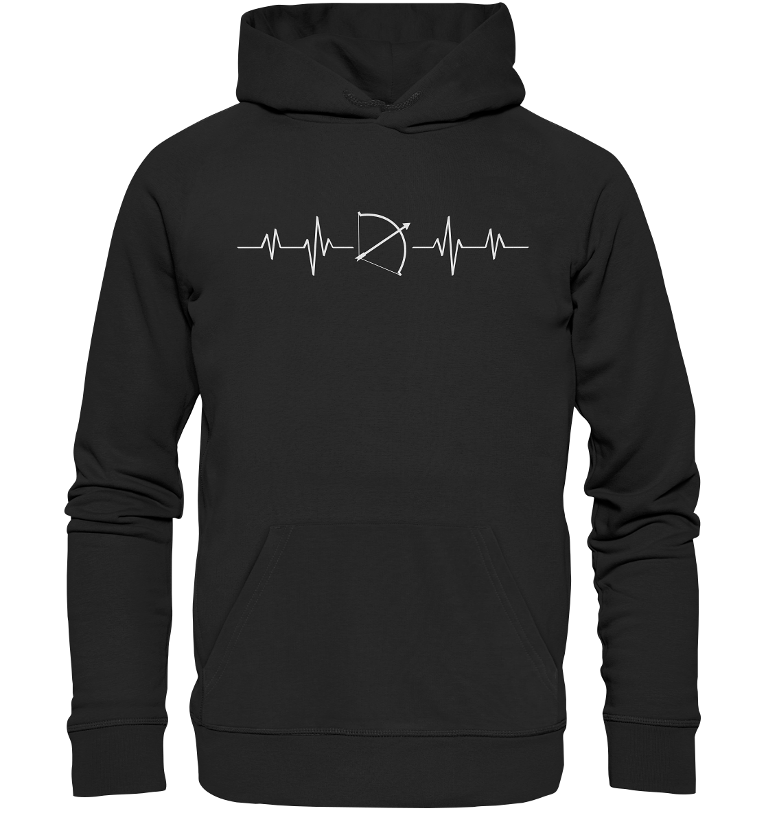 Herzschlag Bogen - Premium Unisex Hoodie