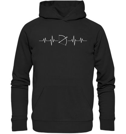 Herzschlag Bogen - Premium Unisex Hoodie