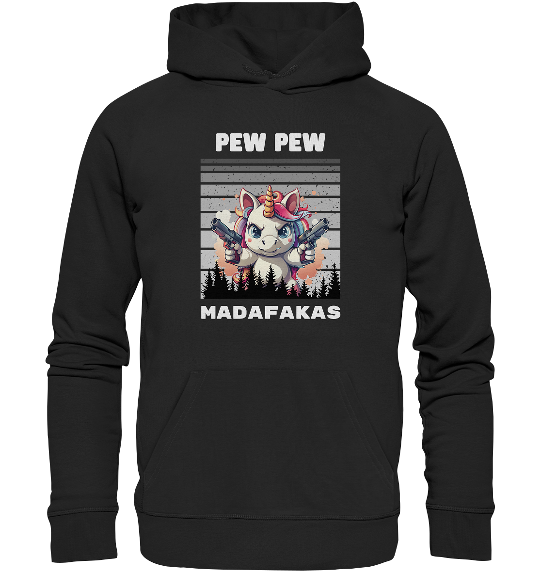 Pew Pew Einhorn - Premium Unisex Hoodie