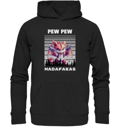 Pew Pew Drachen Lady - Premium Unisex Hoodie