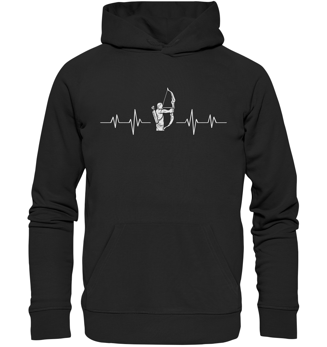 Herzschlag des Bogenschützen ! - Premium Unisex Hoodie