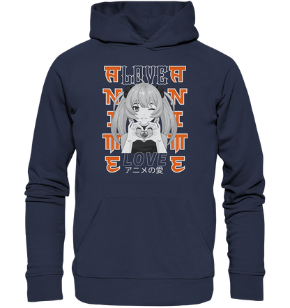 Anime Love Girl - Premium Unisex Hoodie