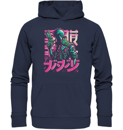 Anime Boy with Gun - Premium Unisex Hoodie