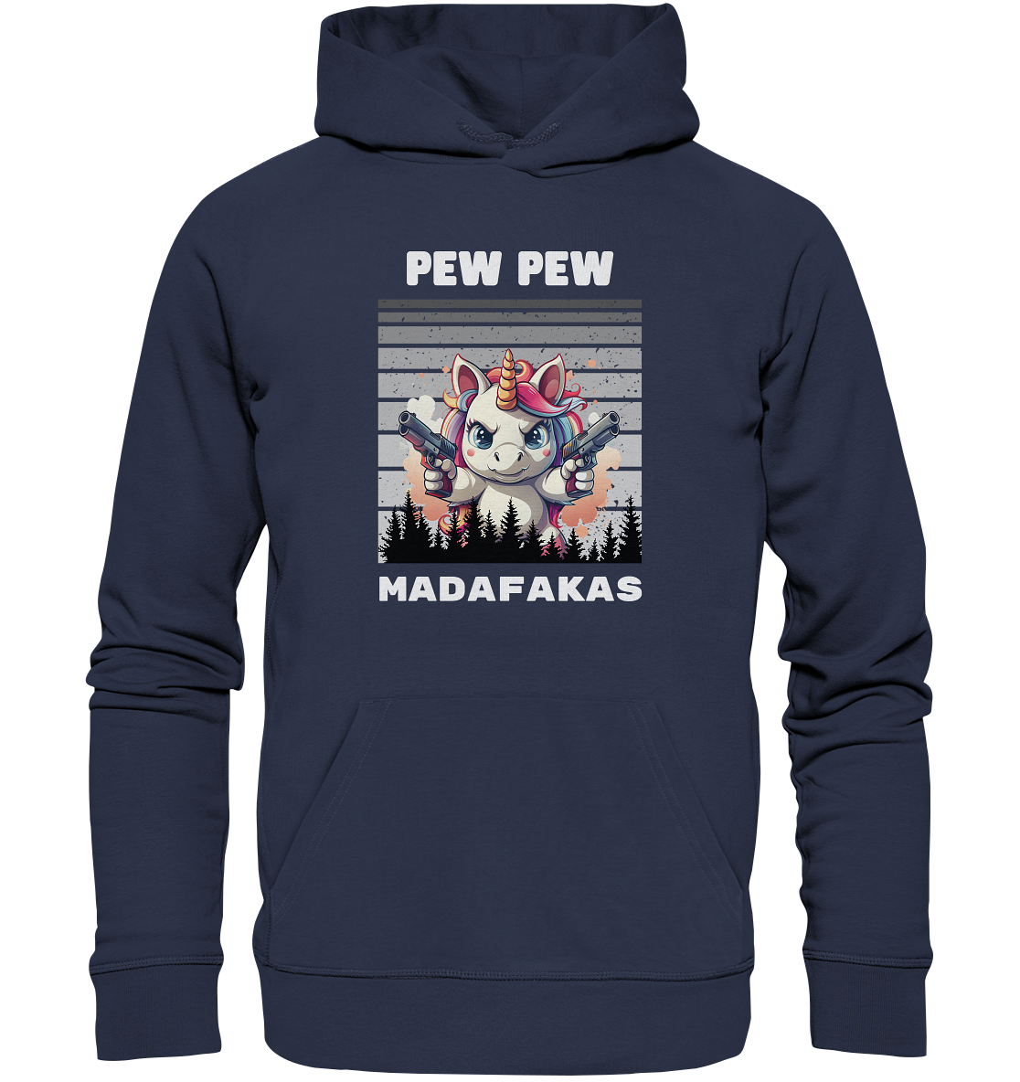 Pew Pew Einhorn - Premium Unisex Hoodie