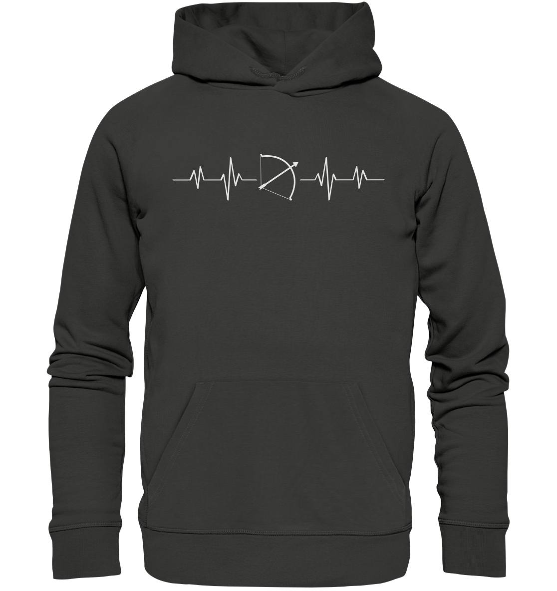 Herzschlag Bogen - Premium Unisex Hoodie