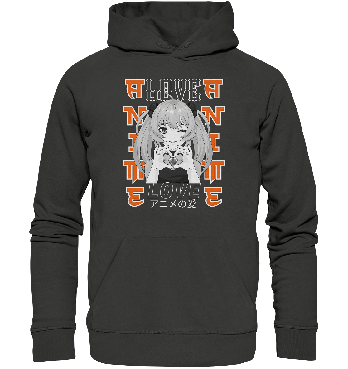 Anime Love Girl - Premium Unisex Hoodie