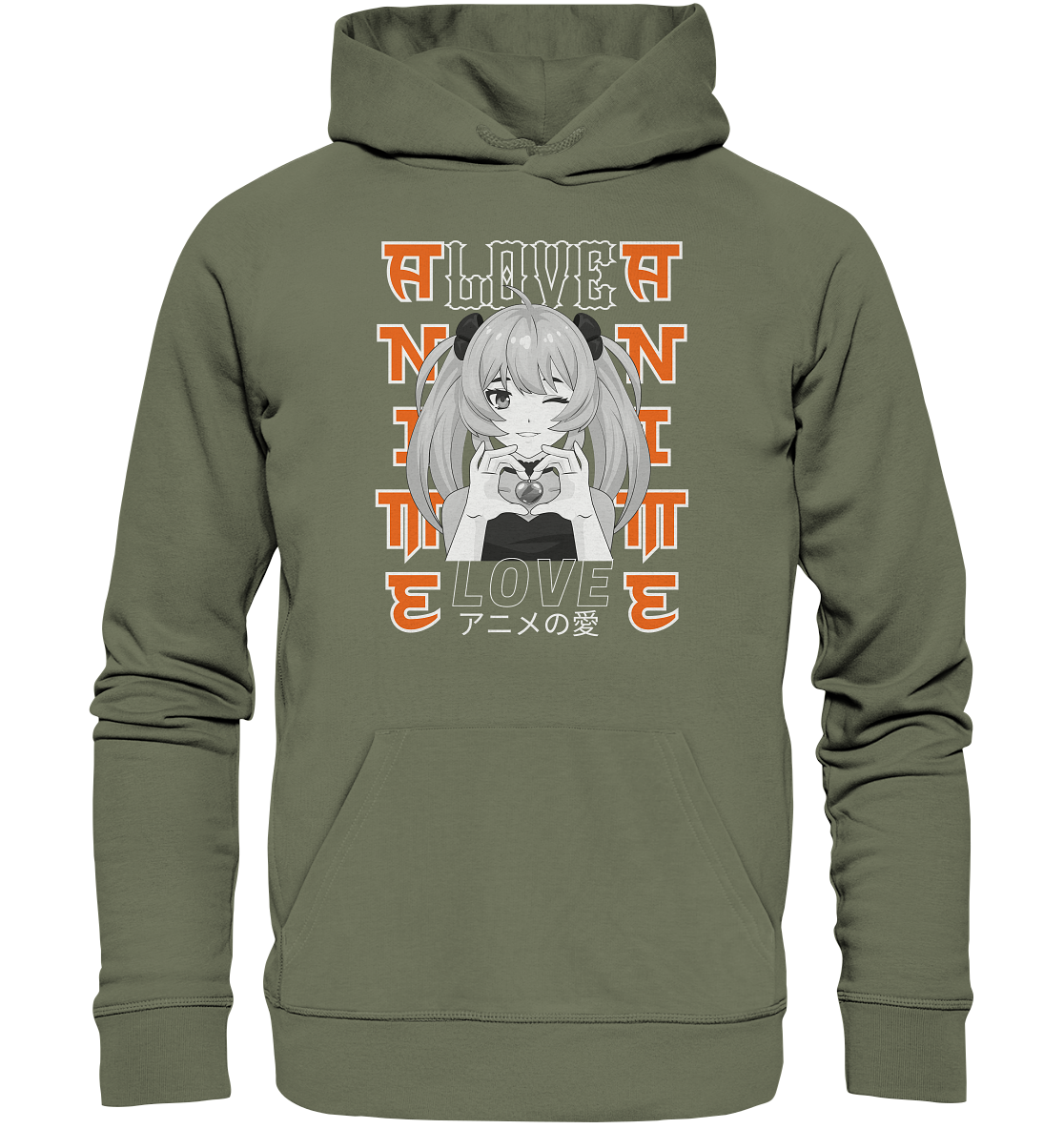 Anime Love Girl - Premium Unisex Hoodie