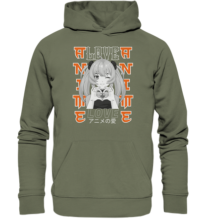 Anime Love Girl - Premium Unisex Hoodie