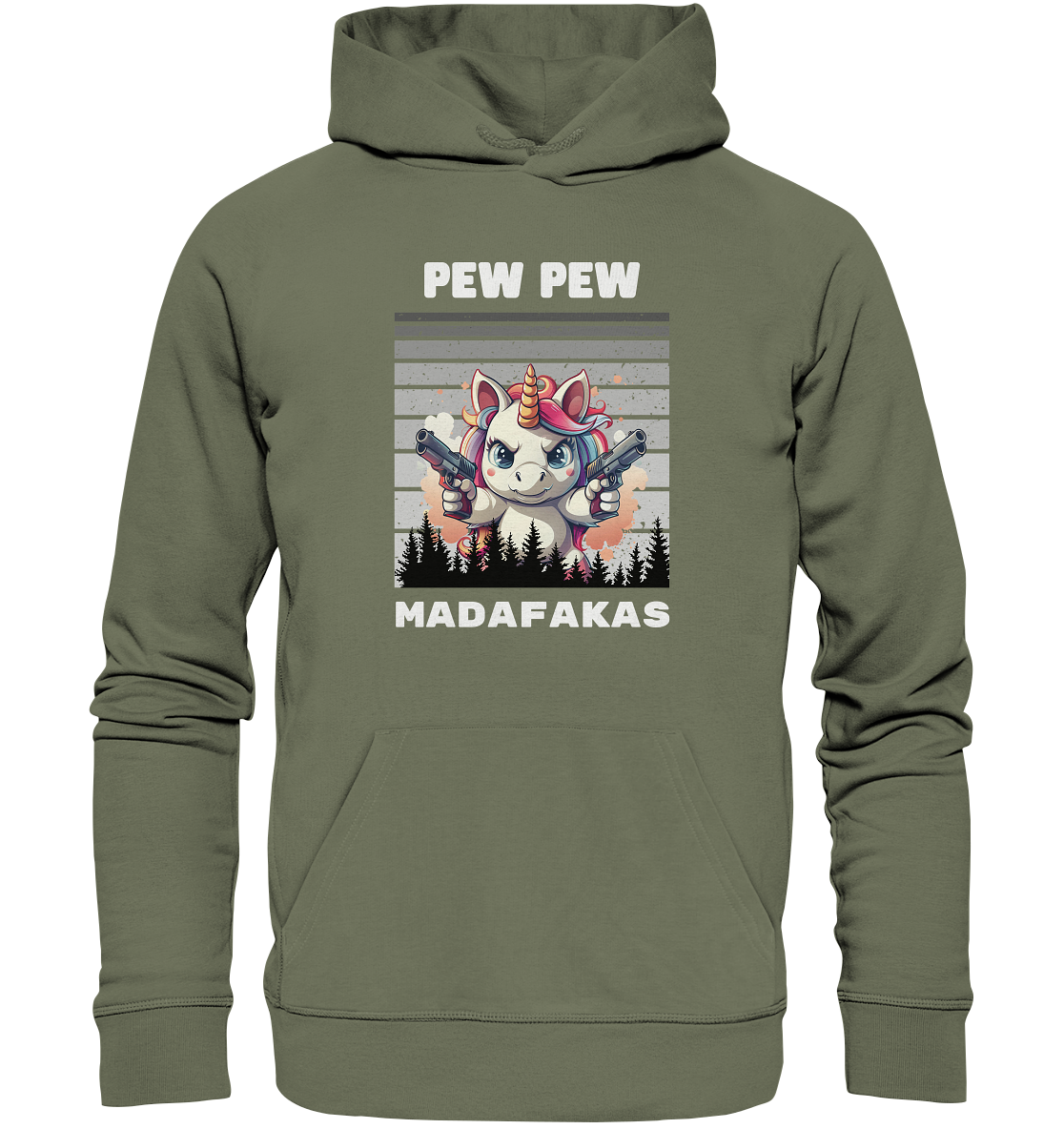 Pew Pew Einhorn - Premium Unisex Hoodie