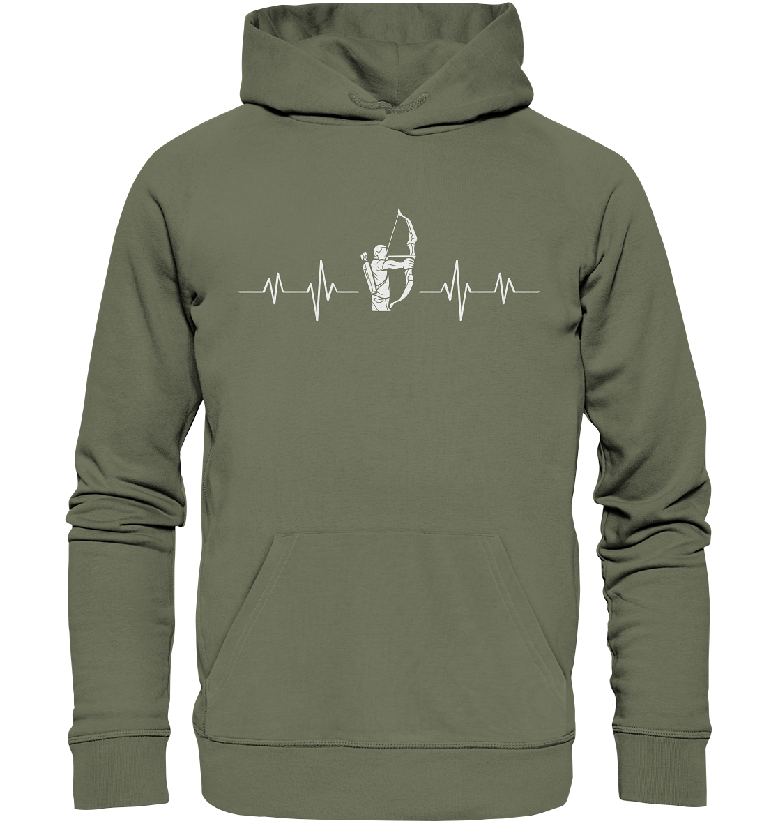 Herzschlag des Bogenschützen ! - Premium Unisex Hoodie