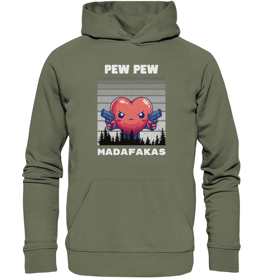 Pew Pew heart - Premium Unisex Hoodie