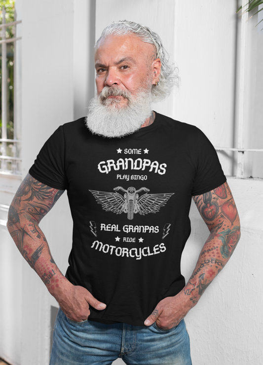 Some grandpas play bingo, real ones drive motorcycles, bikers - premium shirt